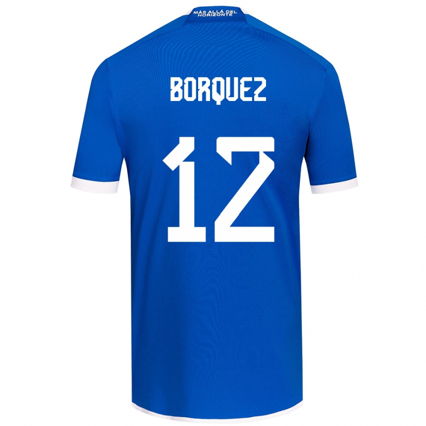 Kinder Fußball Gabriela Bórquez #12 Blau Weiss Heimtrikot Trikot 2024/25 T-Shirt Luxemburg