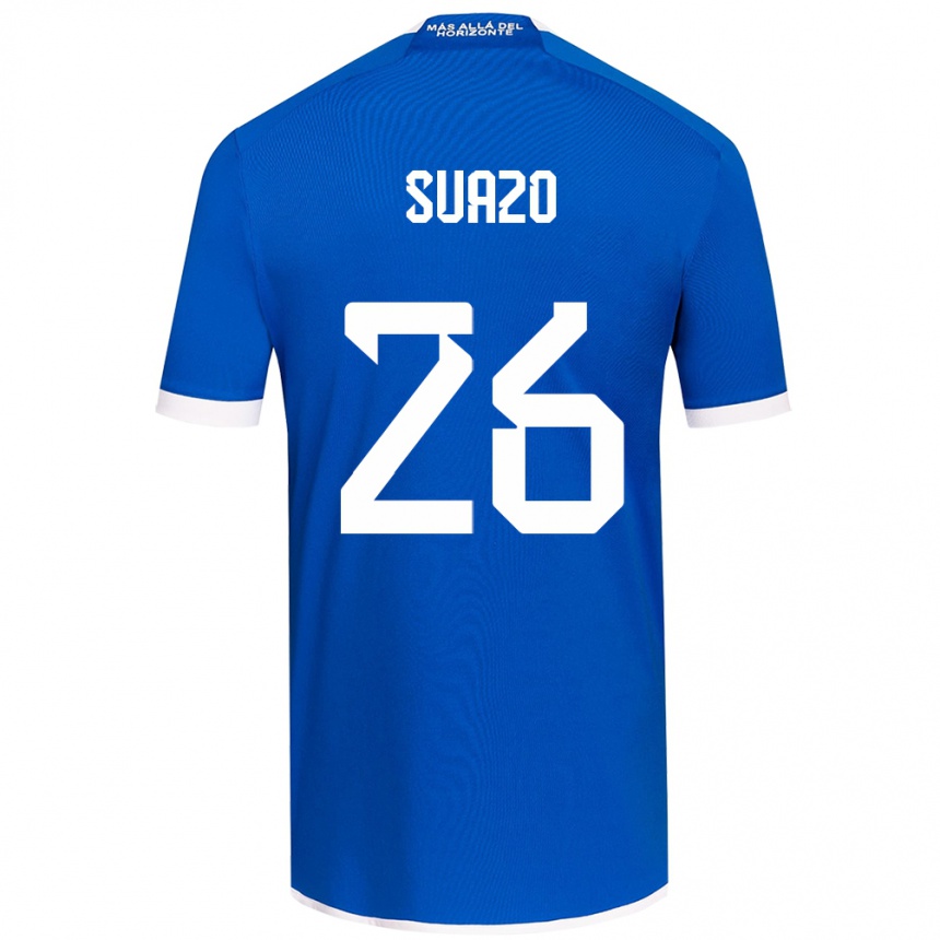 Kinder Fußball Gretzel Suazo #26 Blau Weiss Heimtrikot Trikot 2024/25 T-Shirt Luxemburg