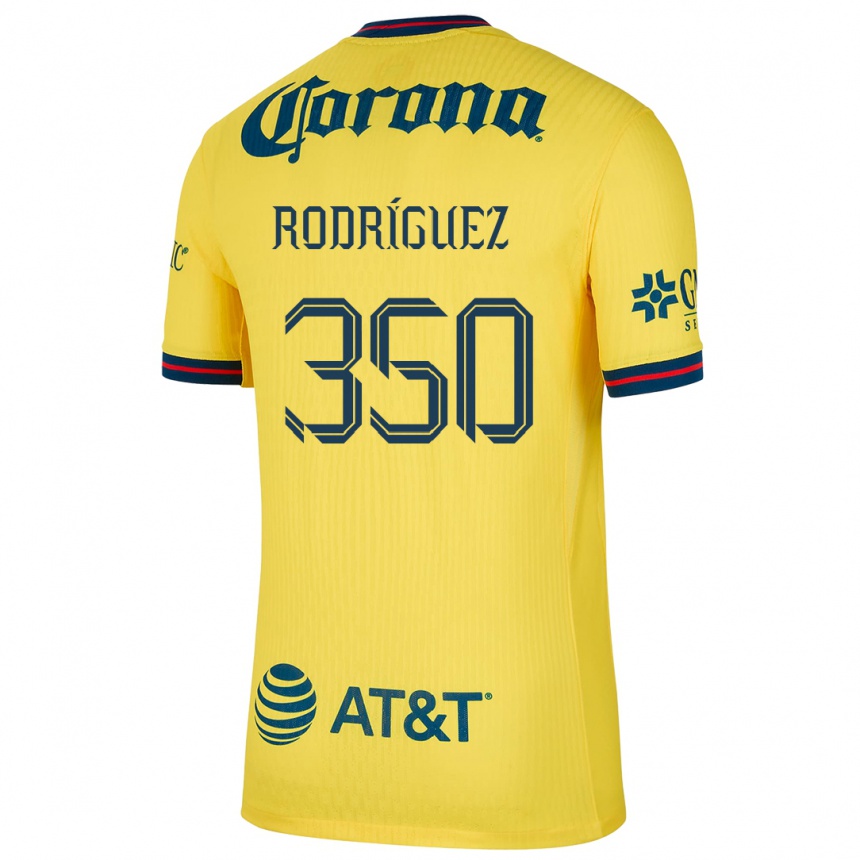 Kinder Fußball Ángel Rodríguez #350 Gelb Blau Heimtrikot Trikot 2024/25 T-Shirt Luxemburg