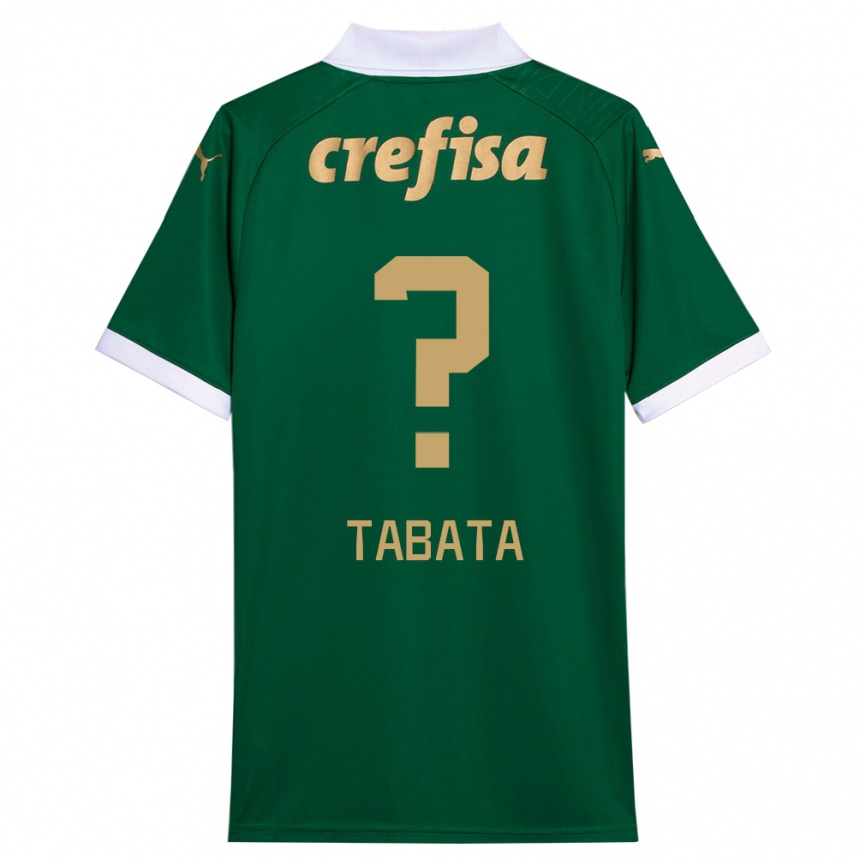 Kinder Fußball Bruno Tabata #0 Grün Weiß Heimtrikot Trikot 2024/25 T-Shirt Luxemburg