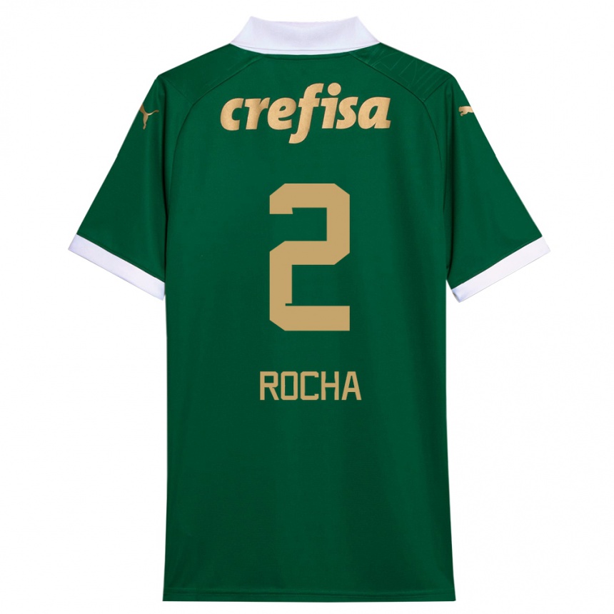 Kinder Fußball Marcos Rocha #2 Grün Weiß Heimtrikot Trikot 2024/25 T-Shirt Luxemburg