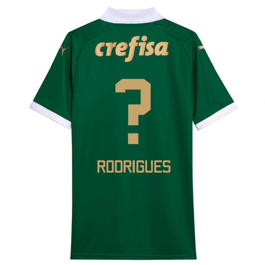 Kinder Fußball César Rodrigues #0 Grün Weiß Heimtrikot Trikot 2024/25 T-Shirt Luxemburg