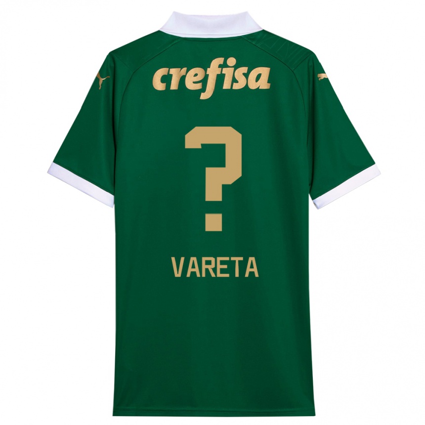 Kinder Fußball Gabriel Vareta #0 Grün Weiß Heimtrikot Trikot 2024/25 T-Shirt Luxemburg