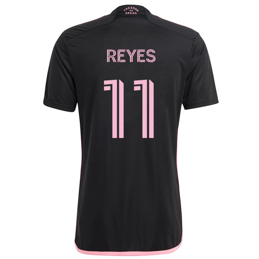 Kinder Fußball Dairon Reyes #11 Schwarz Auswärtstrikot Trikot 2024/25 T-Shirt Luxemburg