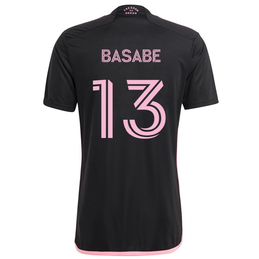 Kinder Fußball Samuel Basabe #13 Schwarz Auswärtstrikot Trikot 2024/25 T-Shirt Luxemburg