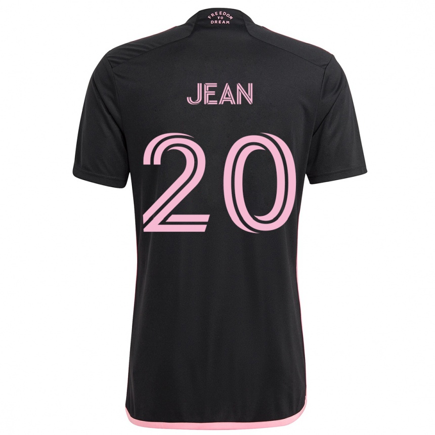 Kinder Fußball Corentin Jean #20 Schwarz Auswärtstrikot Trikot 2024/25 T-Shirt Luxemburg