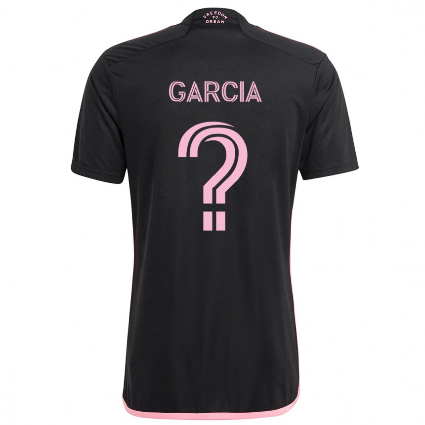 Kinder Fußball Lesther Garcia #0 Schwarz Auswärtstrikot Trikot 2024/25 T-Shirt Luxemburg