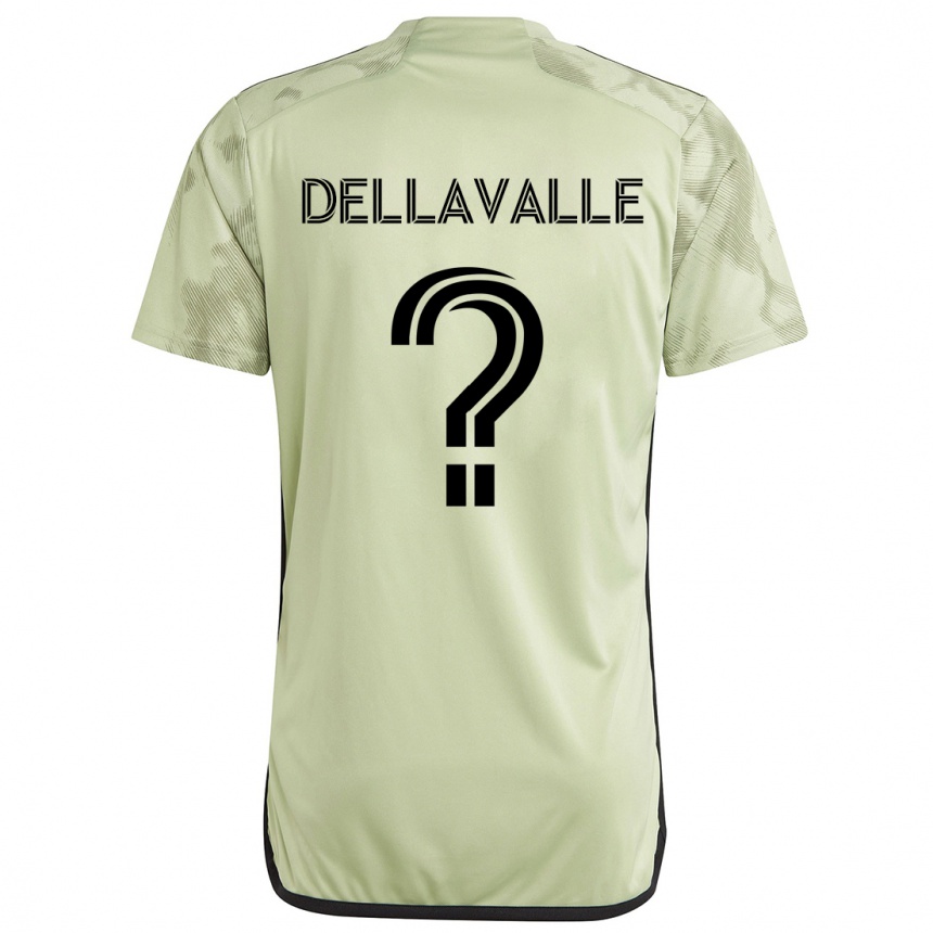 Kinder Fußball Lorenzo Dellavalle #0 Hellgrün Auswärtstrikot Trikot 2024/25 T-Shirt Luxemburg