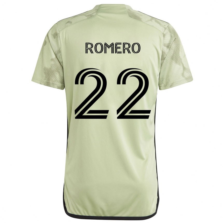 Kinder Fußball Abraham Romero #22 Hellgrün Auswärtstrikot Trikot 2024/25 T-Shirt Luxemburg