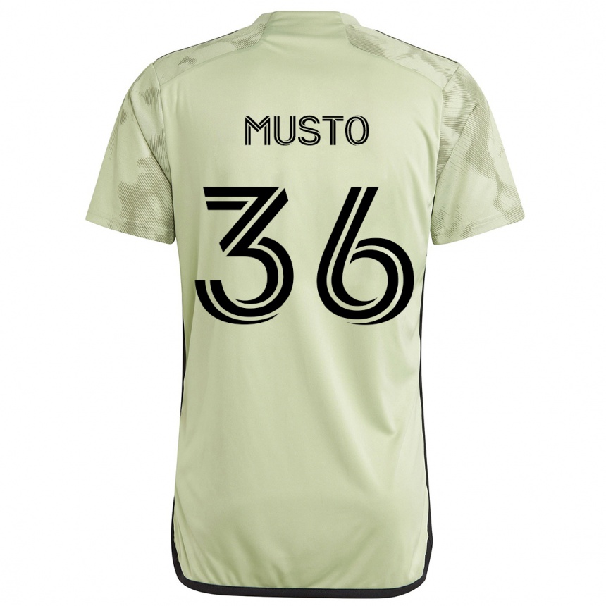 Kinder Fußball Tommy Musto #36 Hellgrün Auswärtstrikot Trikot 2024/25 T-Shirt Luxemburg