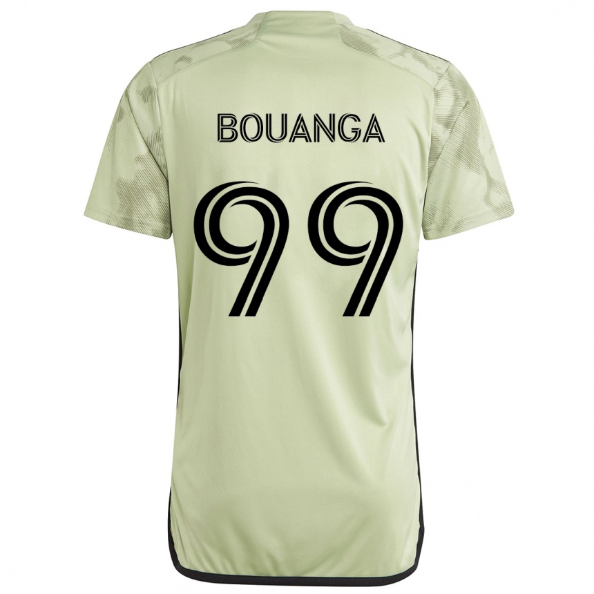 Kinder Fußball Denis Bouanga #99 Hellgrün Auswärtstrikot Trikot 2024/25 T-Shirt Luxemburg