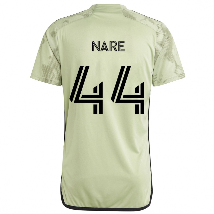 Kinder Fußball Thabo Nare #44 Hellgrün Auswärtstrikot Trikot 2024/25 T-Shirt Luxemburg