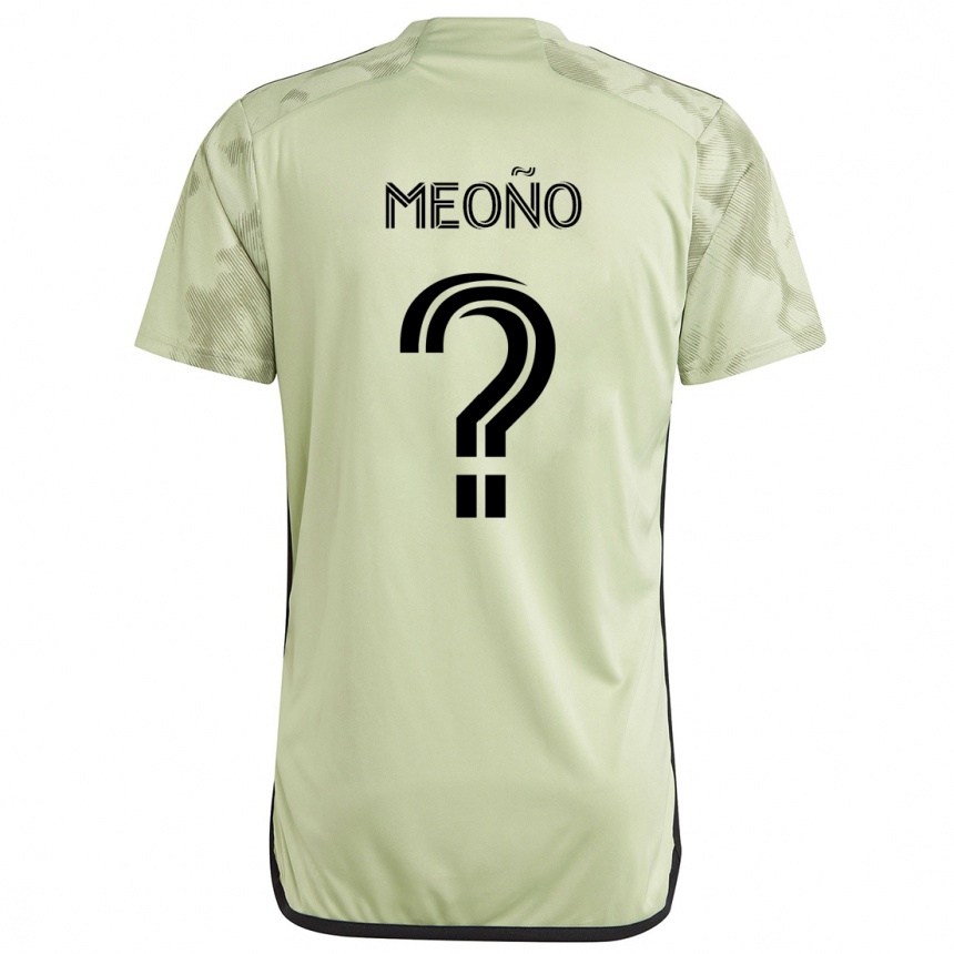 Kinder Fußball Aaron Meoño #0 Hellgrün Auswärtstrikot Trikot 2024/25 T-Shirt Luxemburg