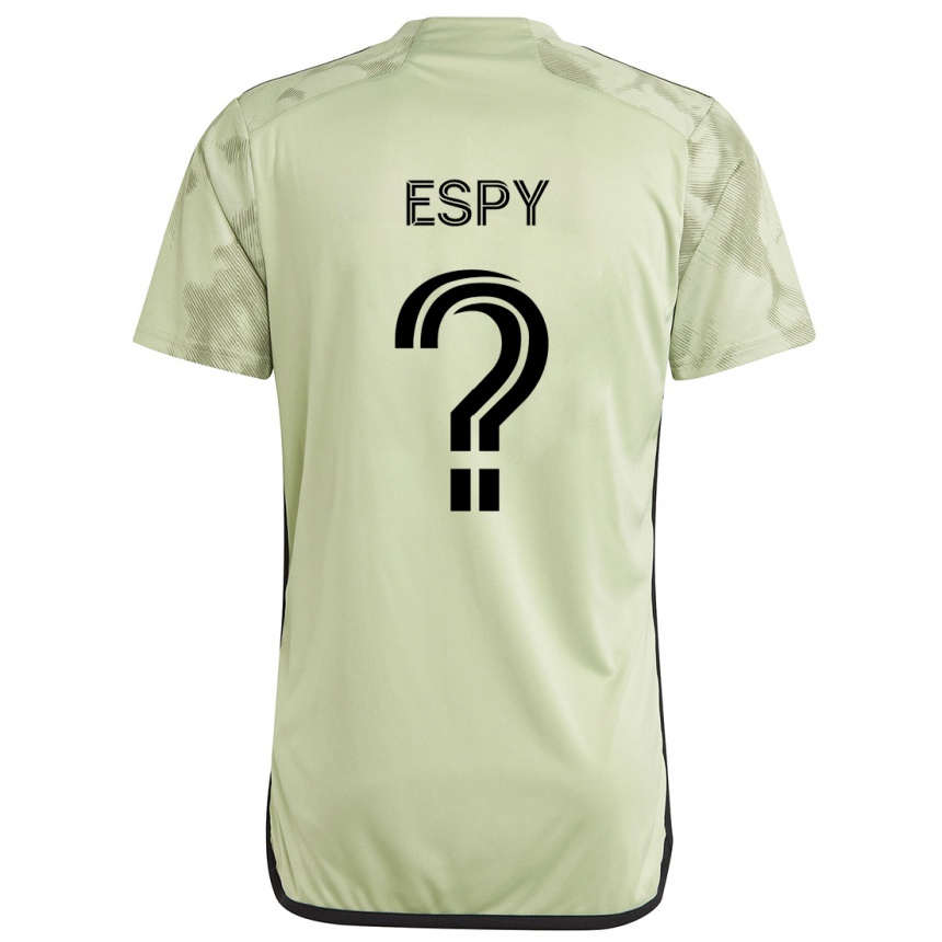 Kinder Fußball Tyson Espy #0 Hellgrün Auswärtstrikot Trikot 2024/25 T-Shirt Luxemburg