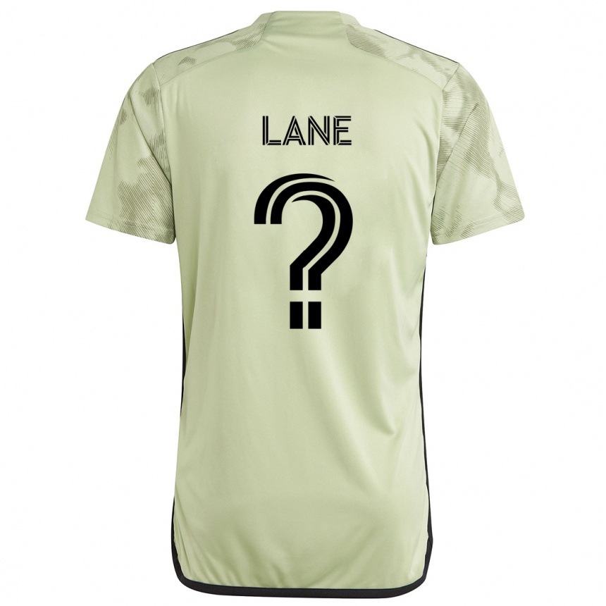 Kinder Fußball James Lane #0 Hellgrün Auswärtstrikot Trikot 2024/25 T-Shirt Luxemburg