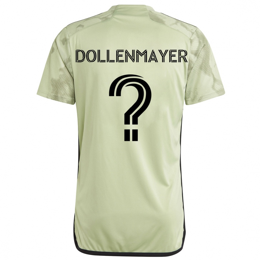 Kinder Fußball Noah Dollenmayer #0 Hellgrün Auswärtstrikot Trikot 2024/25 T-Shirt Luxemburg