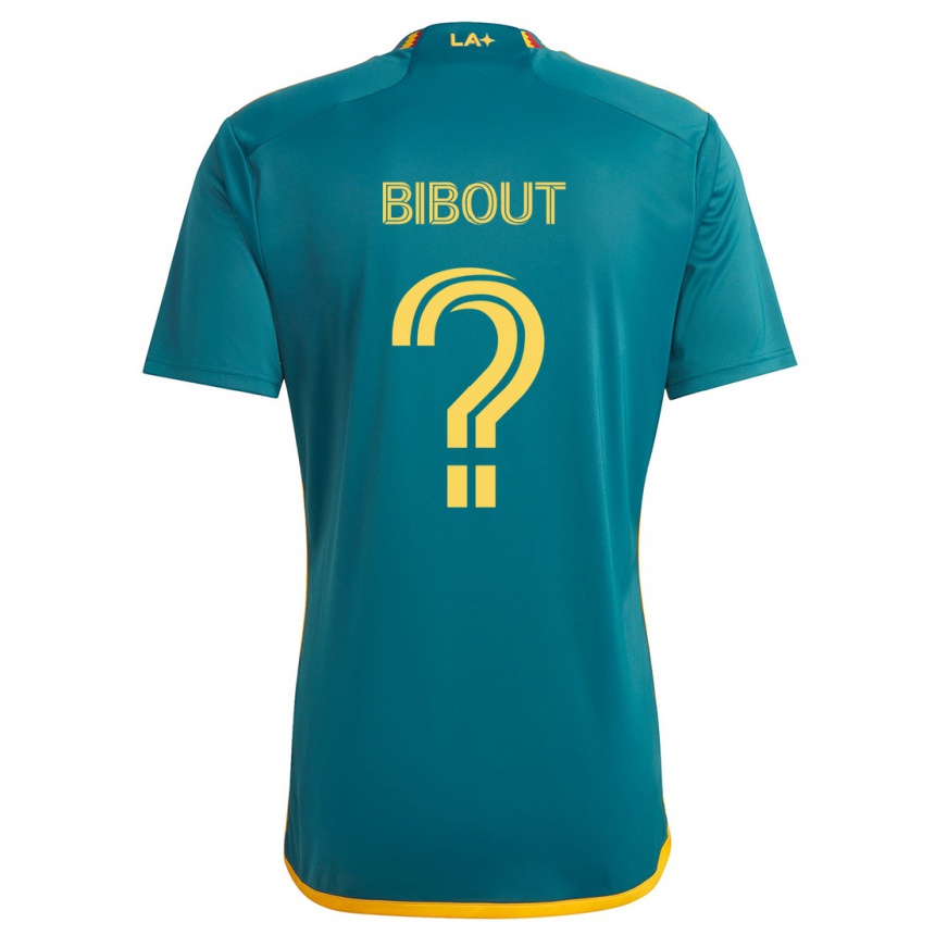 Kinder Fußball Aaron Bibout #0 Grün Gelb Auswärtstrikot Trikot 2024/25 T-Shirt Luxemburg