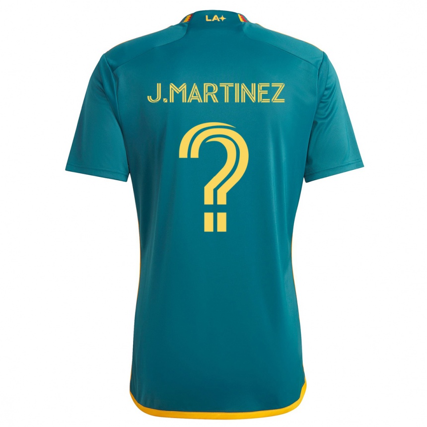 Kinder Fußball Juan Martinez #0 Grün Gelb Auswärtstrikot Trikot 2024/25 T-Shirt Luxemburg