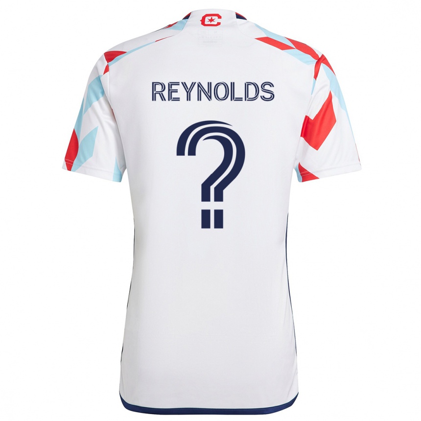 Kinder Fußball Justin Reynolds #0 Weiß Rot Blau Auswärtstrikot Trikot 2024/25 T-Shirt Luxemburg