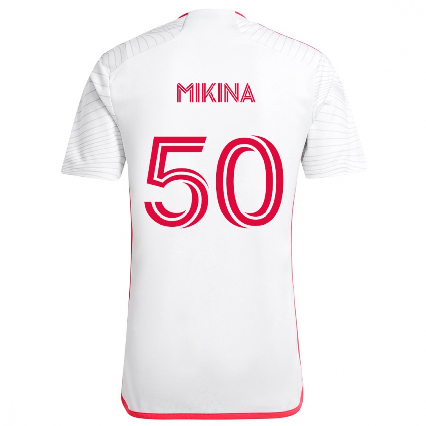 Kinder Fußball Gabriel Mikina #50 Weiß Rot Auswärtstrikot Trikot 2024/25 T-Shirt Luxemburg