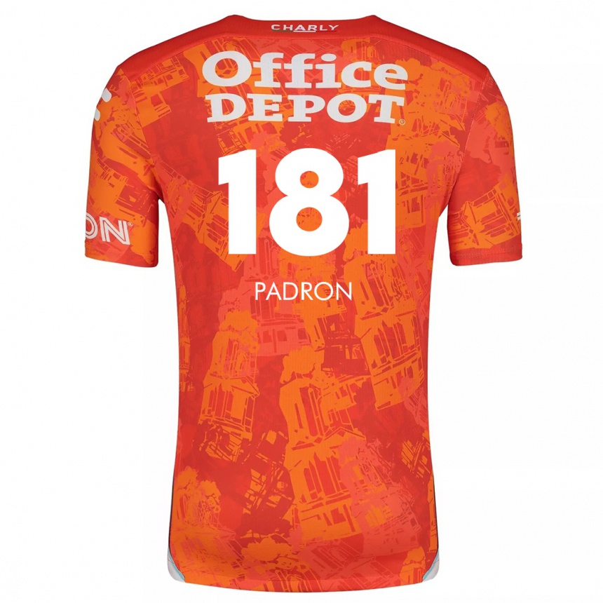 Kinder Fußball Romeo Padrón #181 Orange Weiß Auswärtstrikot Trikot 2024/25 T-Shirt Luxemburg