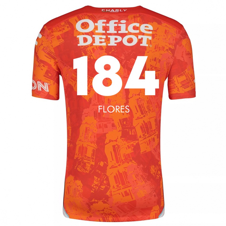 Kinder Fußball Jason Flores #184 Orange Weiß Auswärtstrikot Trikot 2024/25 T-Shirt Luxemburg