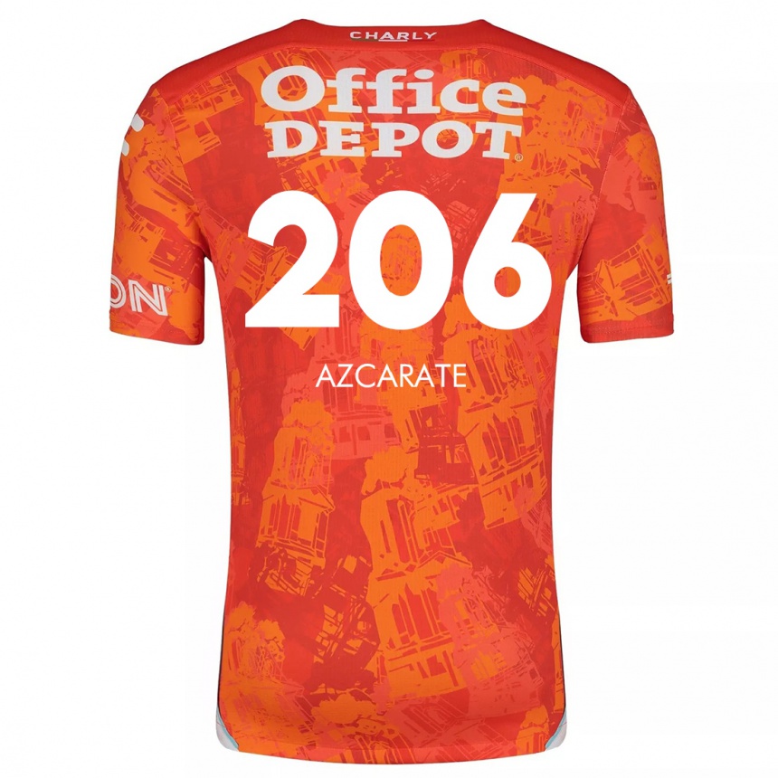 Kinder Fußball Yerar Azcárate #206 Orange Weiß Auswärtstrikot Trikot 2024/25 T-Shirt Luxemburg