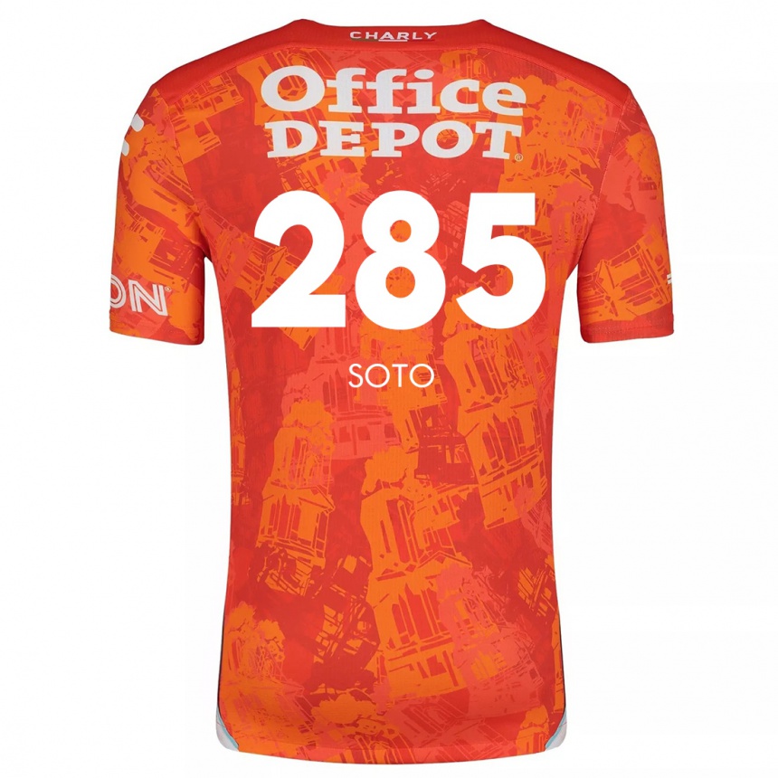 Kinder Fußball Edwin Soto #285 Orange Weiß Auswärtstrikot Trikot 2024/25 T-Shirt Luxemburg