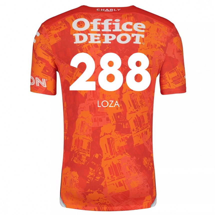 Kinder Fußball Santino Loza #288 Orange Weiß Auswärtstrikot Trikot 2024/25 T-Shirt Luxemburg