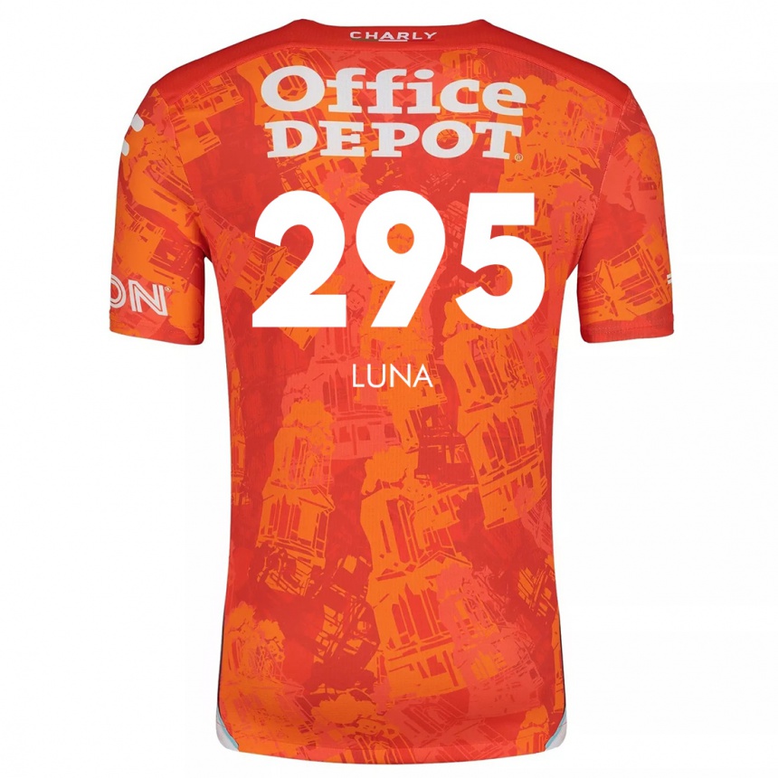 Kinder Fußball Irving Luna #295 Orange Weiß Auswärtstrikot Trikot 2024/25 T-Shirt Luxemburg