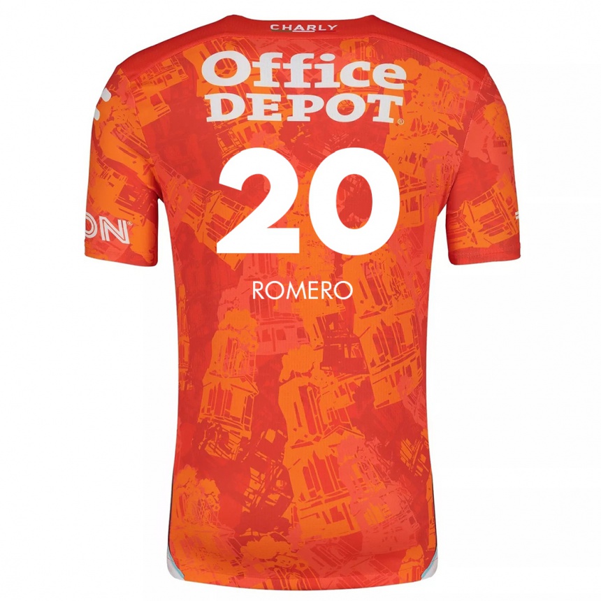 Kinder Fußball Tamara Romero #20 Orange Weiß Auswärtstrikot Trikot 2024/25 T-Shirt Luxemburg