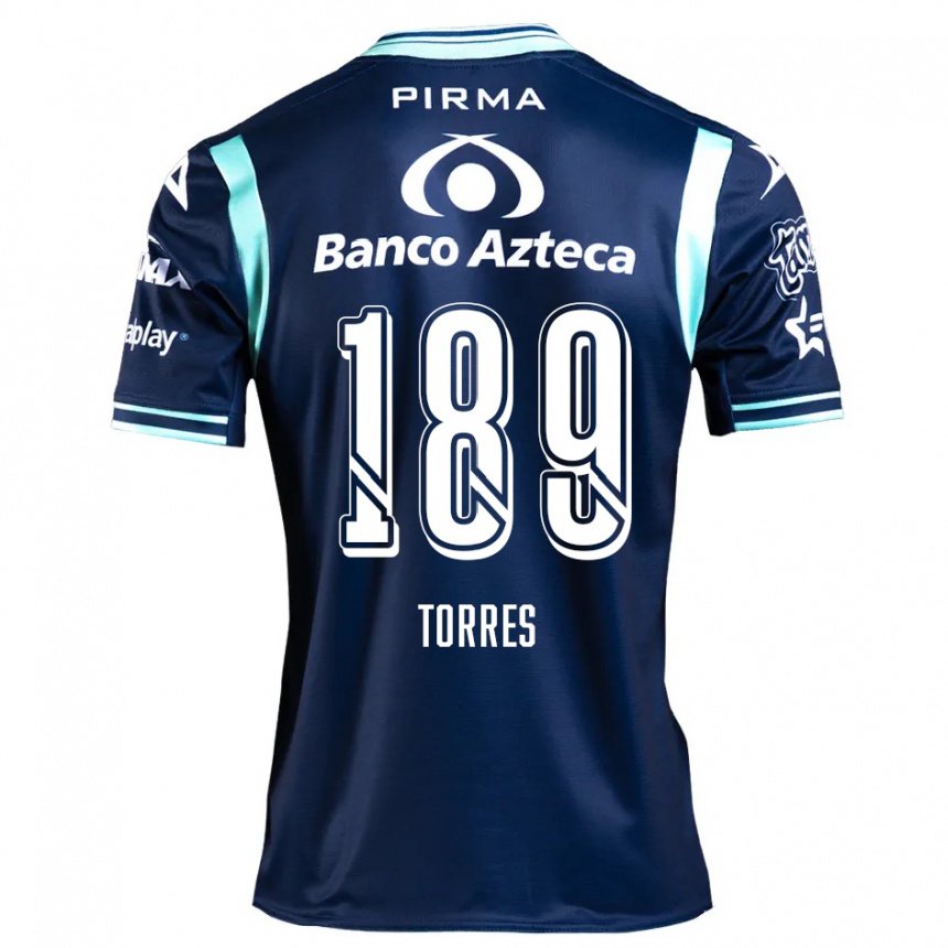 Kinder Fußball Dylan Torres #189 Navy Blau Auswärtstrikot Trikot 2024/25 T-Shirt Luxemburg