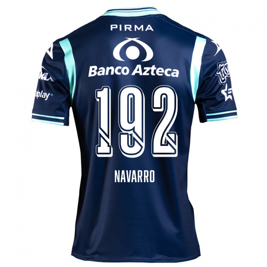 Kinder Fußball Eduardo Navarro #192 Navy Blau Auswärtstrikot Trikot 2024/25 T-Shirt Luxemburg