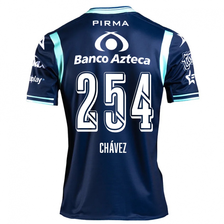 Kinder Fußball José Chávez #254 Navy Blau Auswärtstrikot Trikot 2024/25 T-Shirt Luxemburg