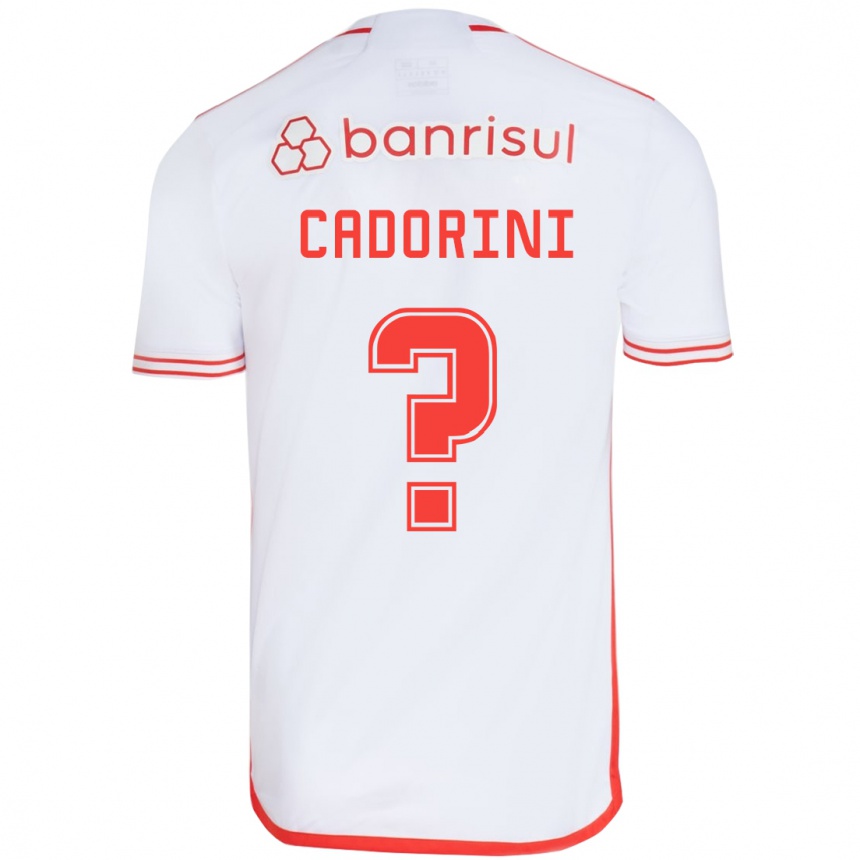 Kinder Fußball Matheus Cadorini #0 Weiß Rot Auswärtstrikot Trikot 2024/25 T-Shirt Luxemburg