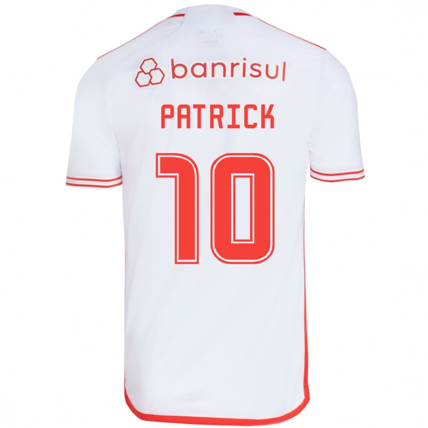 Kinder Fußball Alan Patrick #10 Weiß Rot Auswärtstrikot Trikot 2024/25 T-Shirt Luxemburg