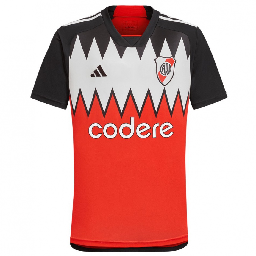 Kinder Fußball Martina Del Trecco #1 Rot Schwarz Weiß Auswärtstrikot Trikot 2024/25 T-Shirt Luxemburg