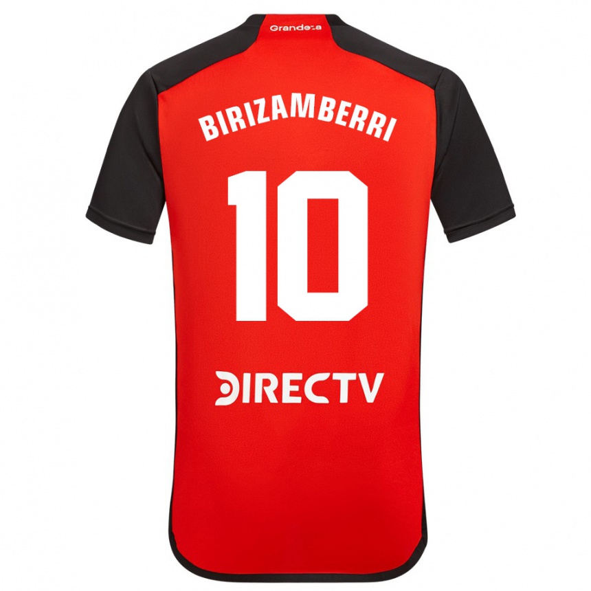 Kinder Fußball María Carolina Birizamberri Rivero #10 Rot Schwarz Weiß Auswärtstrikot Trikot 2024/25 T-Shirt Luxemburg