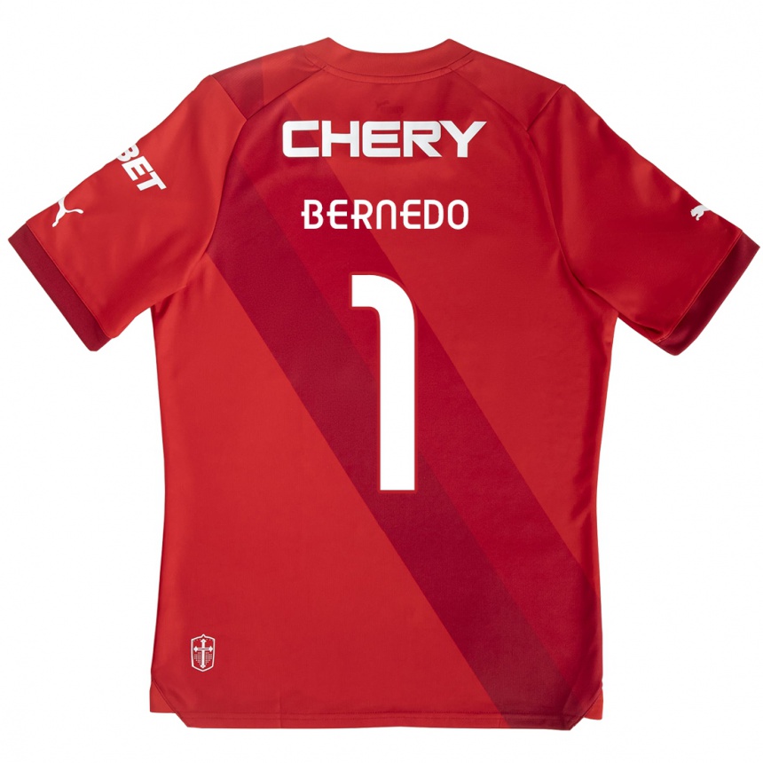 Kinder Fußball Vicente Bernedo #1 Rot-Weiss Auswärtstrikot Trikot 2024/25 T-Shirt Luxemburg