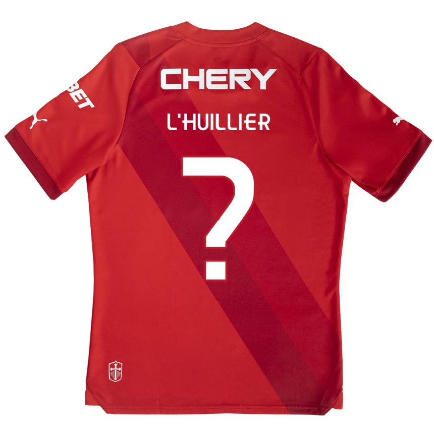 Kinder Fußball Nicolás L'huillier #0 Rot-Weiss Auswärtstrikot Trikot 2024/25 T-Shirt Luxemburg