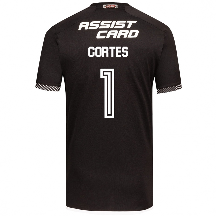 Kinder Fußball Brayan Cortés #1 Schwarz-Weiss Auswärtstrikot Trikot 2024/25 T-Shirt Luxemburg