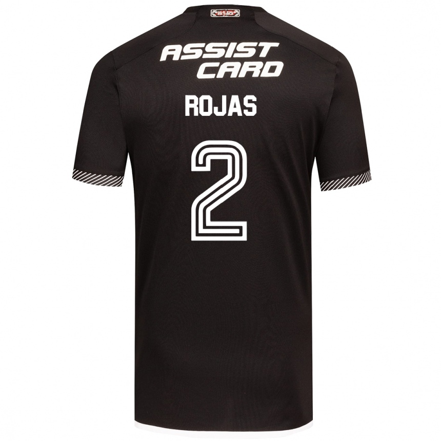 Kinder Fußball Jeyson Rojas #2 Schwarz-Weiss Auswärtstrikot Trikot 2024/25 T-Shirt Luxemburg