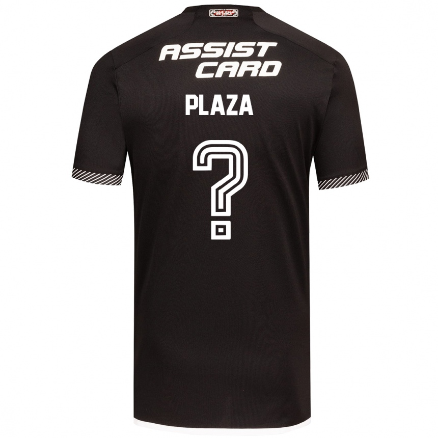 Kinder Fußball Diego Plaza #0 Schwarz-Weiss Auswärtstrikot Trikot 2024/25 T-Shirt Luxemburg