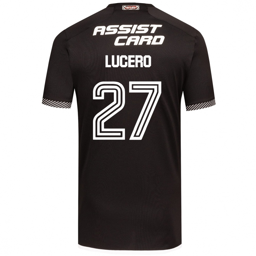 Kinder Fußball Valentina Lucero #27 Schwarz-Weiss Auswärtstrikot Trikot 2024/25 T-Shirt Luxemburg