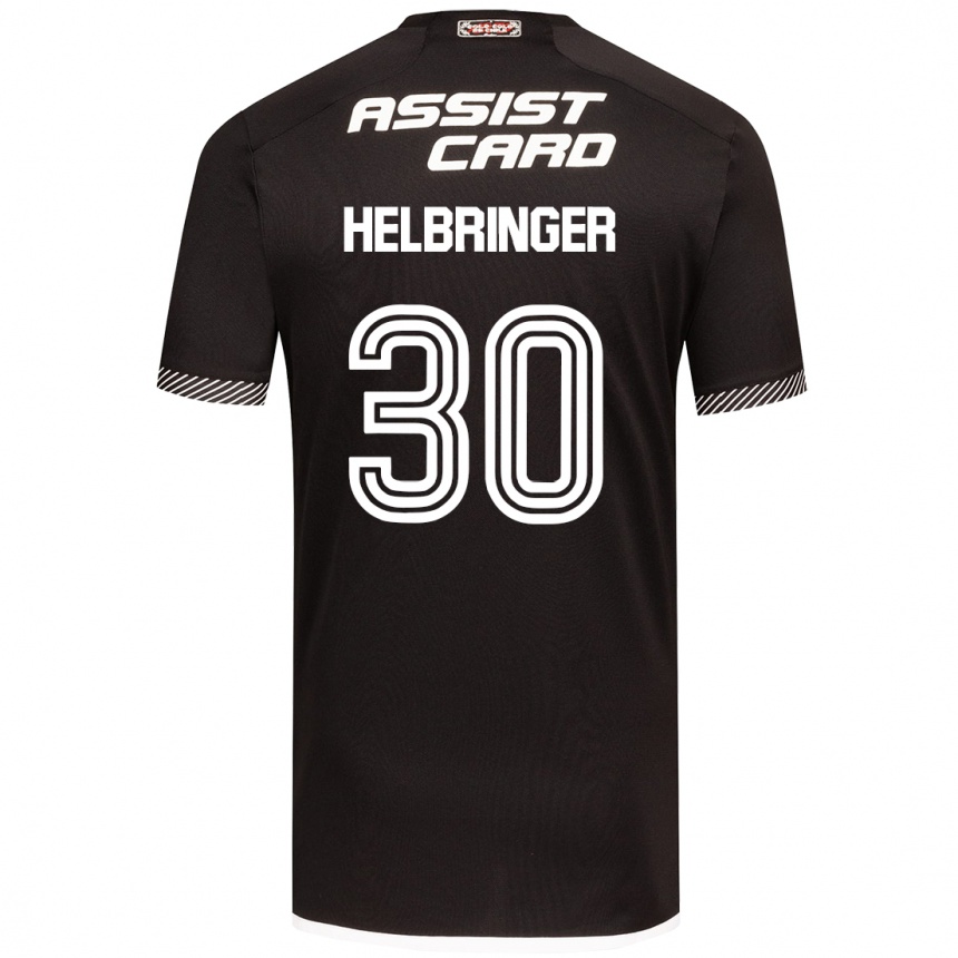 Kinder Fußball Aixa Helbringer #30 Schwarz-Weiss Auswärtstrikot Trikot 2024/25 T-Shirt Luxemburg