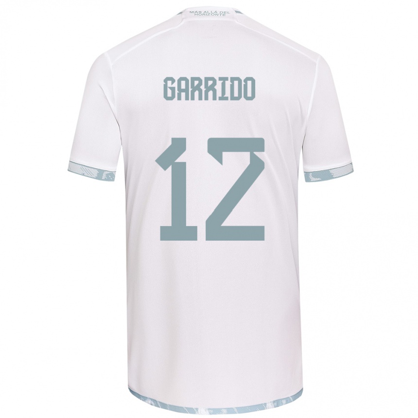 Kinder Fußball Pedro Garrido #12 Weiß Grau Auswärtstrikot Trikot 2024/25 T-Shirt Luxemburg