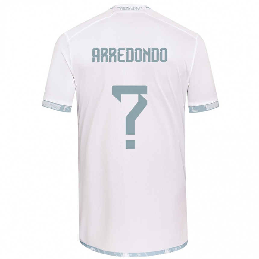 Kinder Fußball Milovan Arredondo #0 Weiß Grau Auswärtstrikot Trikot 2024/25 T-Shirt Luxemburg