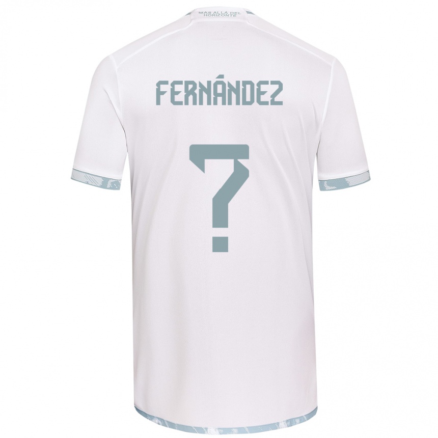 Kinder Fußball Joaquín Fernández #0 Weiß Grau Auswärtstrikot Trikot 2024/25 T-Shirt Luxemburg