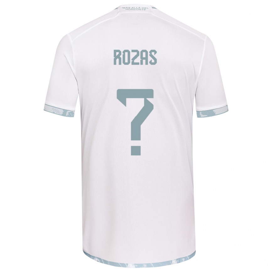 Kinder Fußball Sergio Rozas #0 Weiß Grau Auswärtstrikot Trikot 2024/25 T-Shirt Luxemburg