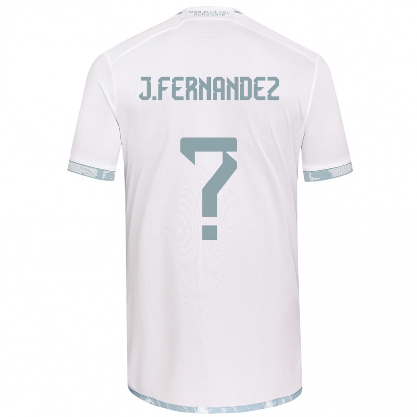 Kinder Fußball José Matías Fernández #0 Weiß Grau Auswärtstrikot Trikot 2024/25 T-Shirt Luxemburg